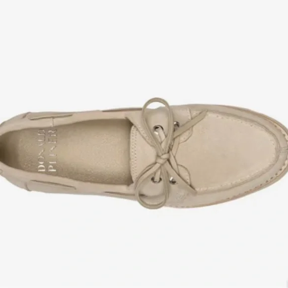 Donald J. Pliner Beige Suede Loafers - Picture 2 of 4